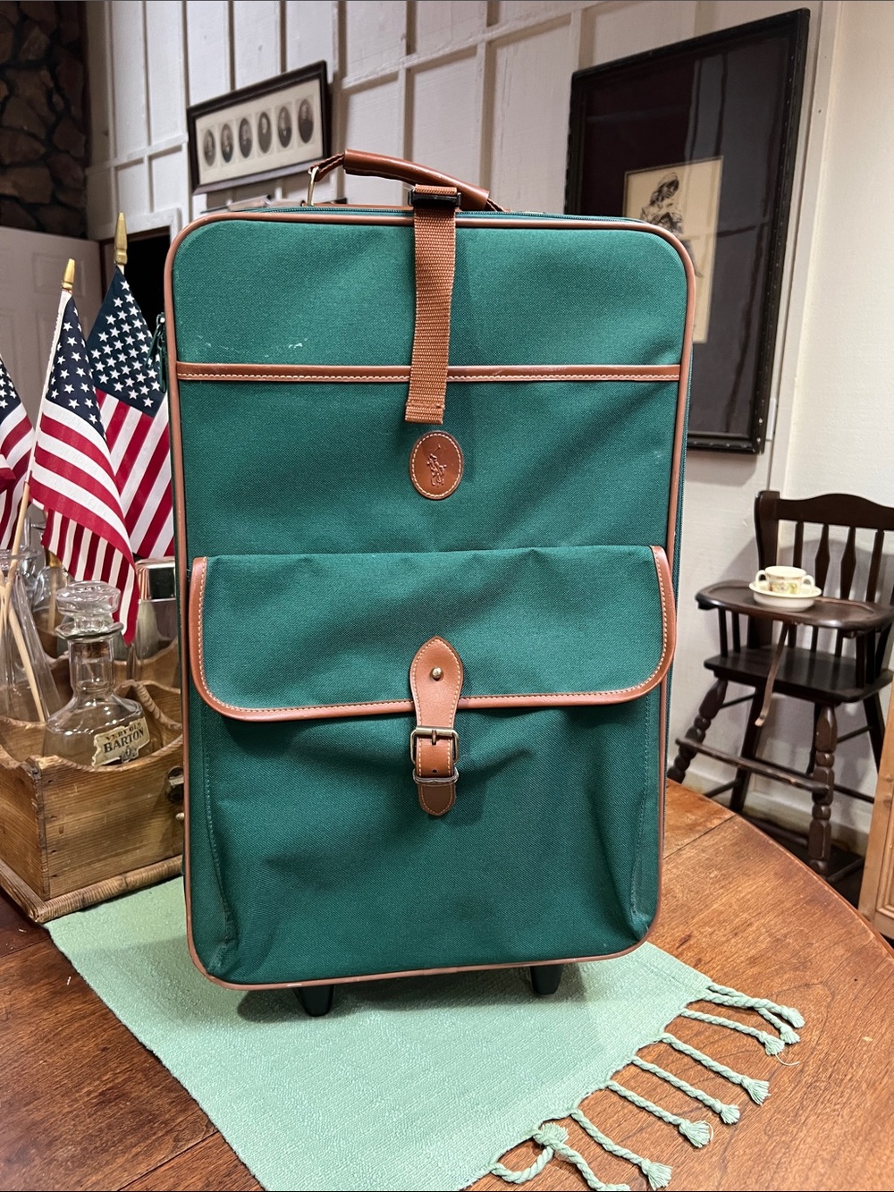 Ralph Lauren Rolling Carryon Suitcase